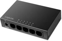 LogiLink 5-Port Gigabit Desktop Netzwerk Switch, Metallgeh&auml;use