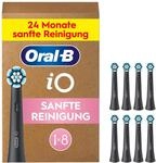 Oral-B iO Aufsteckb&uuml;rsten Sanfte Reinigung, Schwarz, 8 St&uuml;ck