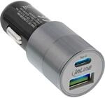 InLine 31502S USB KFZ Stromadapter Quick Charge 3.0, 12/24VDC zu 5V DC/3A,...