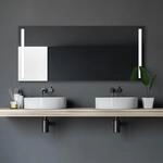 Talos Badspiegel mit Beleuchtung Light - Badezimmerspiegel 160 x 70 cm - mit