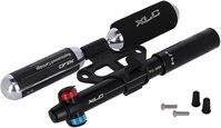 XLC PU-M06 Mini CO2 Fahrradpumpe (schwarz | inkl. 2 x 25g Patronen | DV/SV/AV)