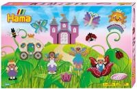 Hama Perlen 3043 Geschenkset Feenzauber mit ca. 6.000 bunten Midi B&uuml;gelperlen...