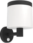 EGLO LED Wandlampe au&szlig;en Pantete, Outdoor Solarlampe mit Bewegungsmelder