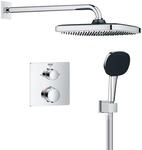 GROHE Precision 250, Unterputz Duschsystem (25cm Regendusche mit Thermostat,