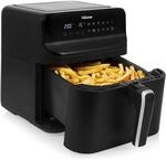 Tristar Hei&szlig;luftfritteuse 6 L Digital, Airfryer f&uuml;r 1,5 kg Pommes, 9...