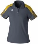 Erima Damen EVO Star Polo Shirt (1112416), Slate Grey/gelb, 40