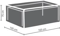 Perel Wasser- und UV-best&auml;ndige Schutzh&uuml;lle f&uuml;r Gartentisch 165 x 105 x 75...