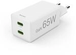 Hama Schnellladegeraet GaN 2x USB-C PD/Qualcomm Mini-Ladegeraet 65 W