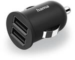 Hama Auto Ladeger&auml;t USB 12 W/2,4 A, 2-Fach Ladeadapter Zigarettenanz&uuml;nder