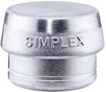 Simplex Einsatz, Weichmetall, silber | D=80 mm | 3209.080