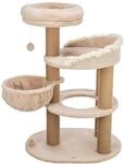 Trixie Kratzbaum Boho Filippo 114cm in beige &ndash; mehrst&ouml;ckiger Katzenbaum mit vielen