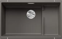 BLANCO SUBLINE 700-U Literevel | Granitsp&uuml;le aus SILGRANIT vulkangrau | Einbauart: