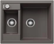 BLANCO METRA 6 | Granitsp&uuml;le aus SILGRANIT vulkangrau | Einbauart: Einbau von Oben 