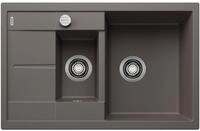 BLANCO METRA 6 S Compact | Granitsp&uuml;le aus SILGRANIT vulkangrau | Einbauart: Einbau
