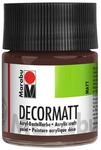 Marabu 14010005040 - Decormatt Acryl Mittelbraun 040, 50 ml, samtmatte...