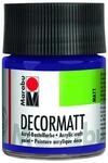 Marabu 14010005051 - Decormatt Acryl Violett dunkel 051, 50 ml, samtmatte...