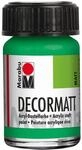 Marabu 14010039062 - Decormatt Acryl Hellgr&uuml;n 062, 15 ml, samtmatte Acrylfarbe auf