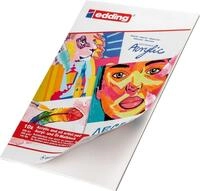 edding 30010 Acryl- und &Ouml;lmalblock - wei&szlig; - 10 Bl&auml;tter in A3-300 g/m&sup2; dickes