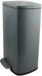 Spirella Tretabfalleimer f&uuml;r die K&uuml;che, 50L, Stahl - Soft-Close Absenkautomatik,