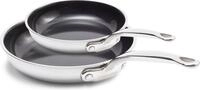 GreenPan Premiere 2-teiliges Bratpfannen-Set 20 cm und 28 cm, 3-Ply Edelstahl,