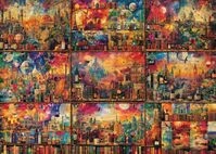 Schmidt 59745 Auf Reisen mit B&uuml;chern und Wein, 2000 Teile Puzzle | Genussvolle