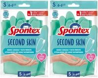 Spontex Second Skin, latexfreie Haushaltshandschuhe aus Nitril-Mix, mit