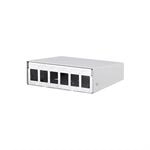 METZ CONNECT Keystone AP-Geh&auml;use 6 Port reinwei&szlig; RAL9010