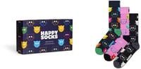 Happy Socks Unisex 3-pack Mixed Cat Gift Set, Multi, 41-46 EU