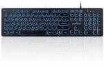Perixx PERIBOARD-317R Kabelgebundene USB-Tastatur mit Hintergrundbeleuchtung &ndash;