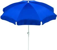 Schneider Sonnenschirm Ibiza, blau, 200 cm rund, 680-09, Gestell Stahl, Bespannung