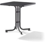 Sieger Boulevard-Klapptisch mit mecalit-Pro-Dekorplatte, 70 x 70 cm, eisengrau,