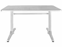 Bolero rechteckiger Tisch Edelstahl 120 x 60cm