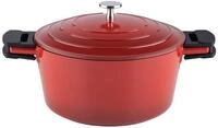 Kelomat, 3421-385, Schmortopf INDUKTION KERAMIKA RED, mit Deckel, Durchmesser...
