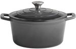 APS 88303 Kochtopf mit Deckel "5 STARS", Schmortopf Gusseisen, induktionsgeeignet,