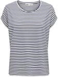 ONLY Damen Top | Normal geschnitten fit, Kurzarm, Basic, Bei max. 30 grad im