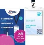 Avery Zweckform 4834 Namensschilder (12 St&uuml;ck, 105 x 148 mm) 10 Blatt