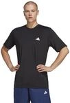 Adidas Herren Train Essentials Stretch Training Tee, Black/White, L