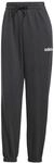 adidas Damen Essentials Linear French Terry Cuffed Pants, Black/White, XL
