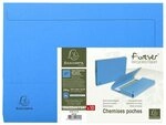Exacompta 100 Taschenmappen mit Dehnfalte Forever&reg; Blauer Engel hellblau