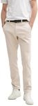 Tom Tailor Herren Slim Fit Stretch Chino Hose mit G&uuml;rtel