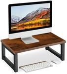 Relaxdays Monitorst&auml;nder, Bildschirmerh&ouml;hung f&uuml;r Schreibtisch, HxBxT: 15 x...