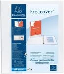 Exacompta 10 Ringb&uuml;cher personalisierbar 2 Taschen A4 2 Ringe wei&szlig;
