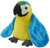 Wild Republic Pocketkins Eco Blau-Gelber Ara, Pl&uuml;schtier, 12 cm,...