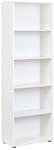 Inter Link - B&uuml;cherregal Standregal 5 F&auml;cher H&ouml;henverstellbare B&ouml;den Holzregal