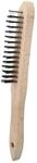 KS Tools 201.2310 Edelstahl-Handdrahtb&uuml;rste 3-Reihig, 290 mm