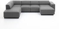 Atlantic Home Collection BULKY Wohnlandschaft Ecksofa, R&eacute;cami&egrave;re links, Stoff,