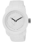 Diesel Herrenuhr Double Down S44, Dreizeigeruhrwerk, 44 mm Geh&auml;use aus wei&szlig;em