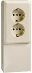 Schneider Electric Elso Schuko-Steckdose, 2-fach, 515500 | Im Ger&auml;tetr&auml;ger mit