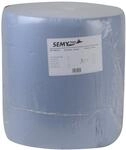 SemyTop Putzpapierrollen, 3 lagig, blau, circa 38 cm, 1000 Blatt, 1er Pack (1 x...