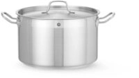 HENDI Kochtopf, mittel, mit Deckel, 10,3L, &oslash;280x(H)170mm, Edelstahl | Geeignet...